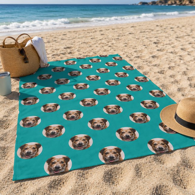 Custom Pet Photo Beach Towel (Creator Uploaded)