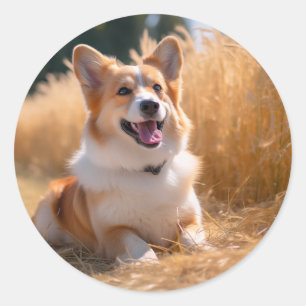 Custom Pet Photo Classic Round Sticker