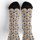 Custom Pet Photo Collage Cute Pattern Dog Crew 