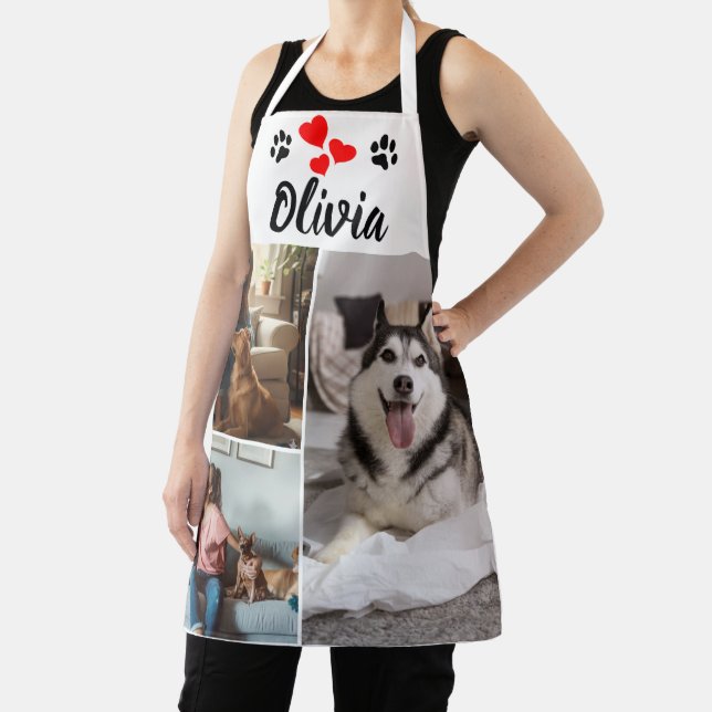 Custom Pet Photo Collage & Name Apron (Insitu)