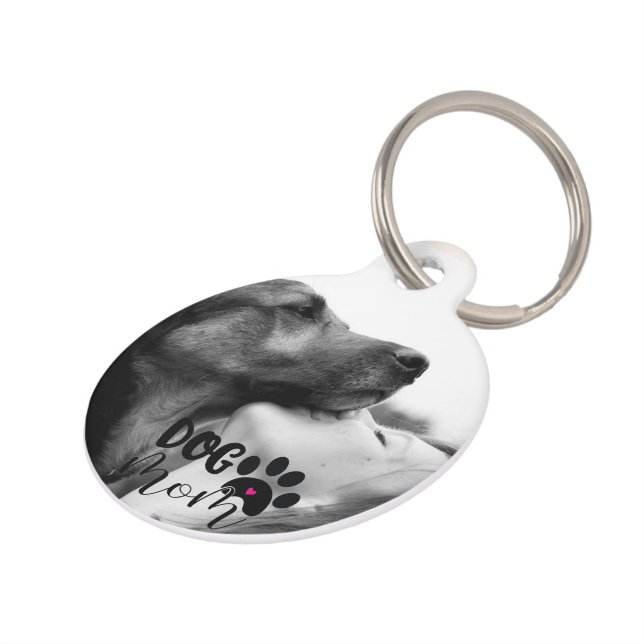 Custom Pet Photo Dog Mum Keepsake Pet Tag (Side)