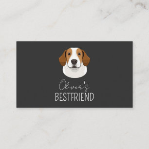 Custom Pet Photo dog name Personalised  Business Card