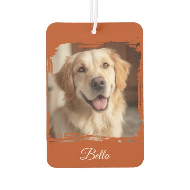 Custom Pet  Photo — Double Sided car Air Freshener (Back)