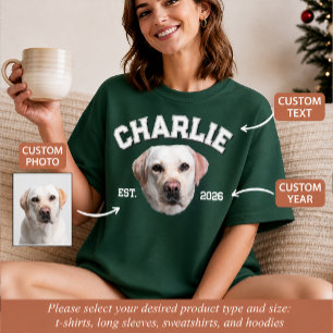 Custom Pet Photo Face For Dog Mum Personalised T-Shirt