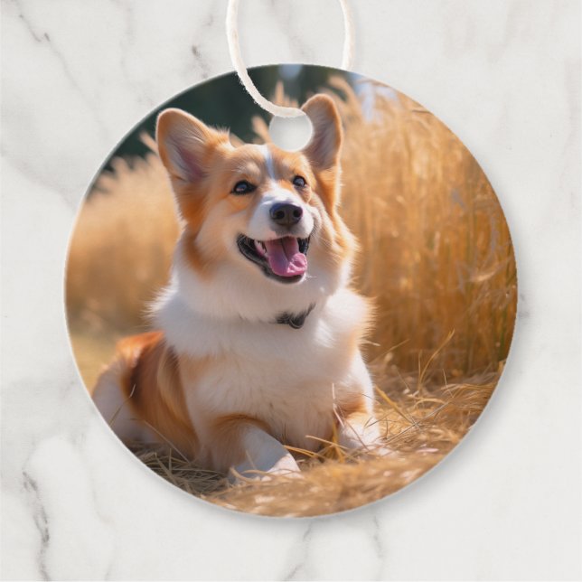 Custom Pet Photo Favour Tags (Front)