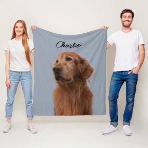 Custom Pet Photo for Mum Dad Cat Mum  Fleece Blanket