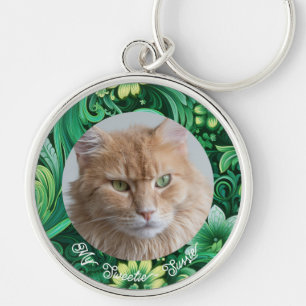 Custom Pet Photo Gift for Cat Lovers Key Ring