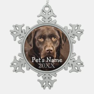 Custom Pet Photo Keepsake 2016 Holiday Ornaments