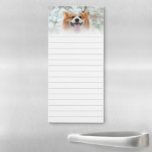Custom Pet Photo Lined Magnetic Notepad<br><div class="desc">Lined magnetic notepad you can keep on the fridge. Magnetic notepad personalised with a photo of your pet. Lined notepad for shopping lists,  notes,  and more. Personalise with a pet photo above the pale grey lines.</div>