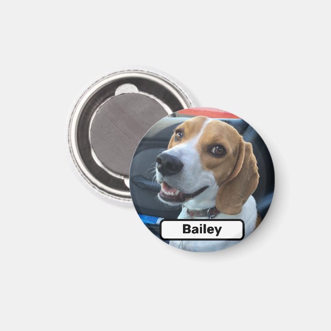 Custom Pet Photo Magnet (Front/Back)