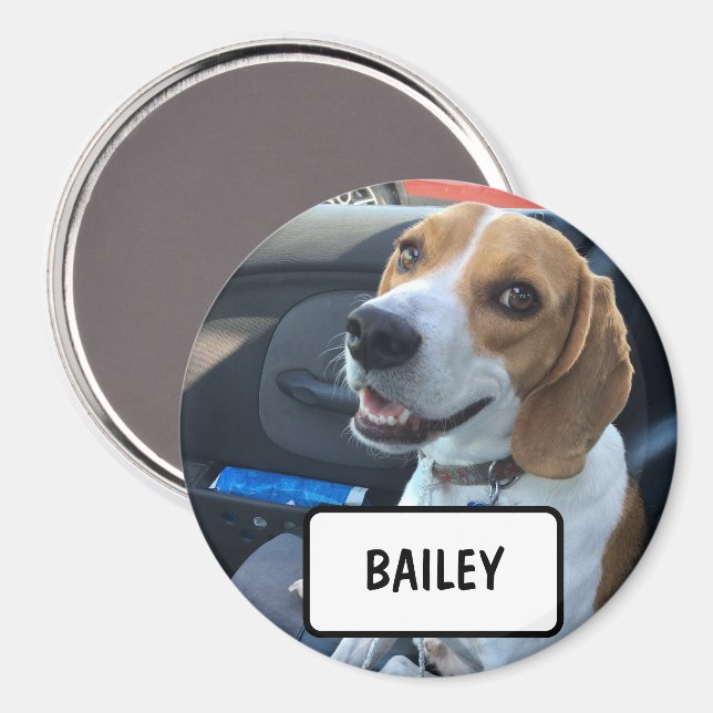 Custom Pet Photo Magnet (Front/Back)