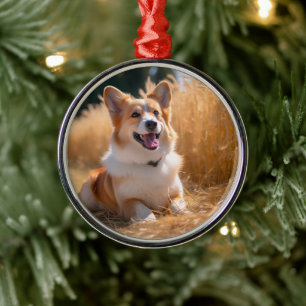 Custom Pet Photo Metal Tree Decoration