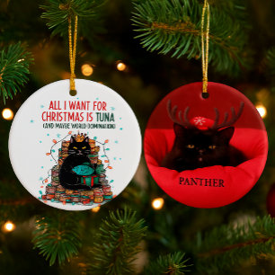 Custom Pet Photo & Name Holiday Decoration
