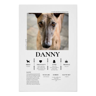 Custom Pet Photo Poster