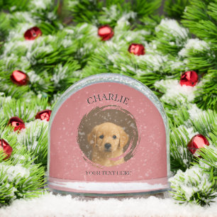 Custom pet photo Snow Globe
