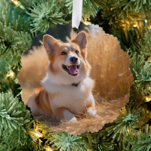Custom Pet Photo Tree Decoration Card