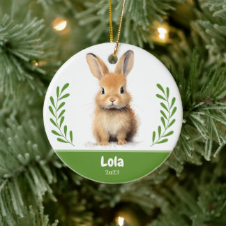 Custom Pet Photo with branch Christmas Ceramic Orn Tree Decoration