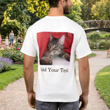 Custom Pet Photo With Funny Text Personalised Cat