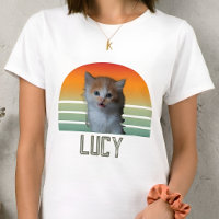 Custom Pet Photo With Name Cat Personalised Gift 