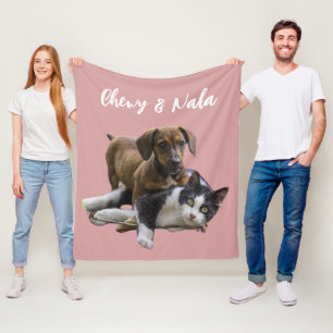 Custom Pet Portrait Blanket - Cosy Fleece Throw