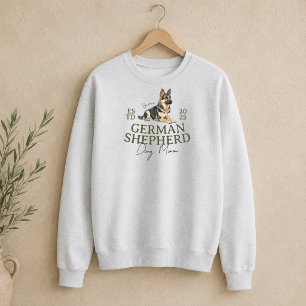 Custom Pet Portrait Dog Mum German Shepherd Sweatshirt