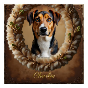 Custom Pet Portrait – Just Upload a Simple Photo Poster
