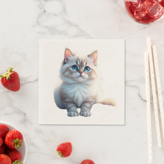 Custom Pet Portrait  Napkin