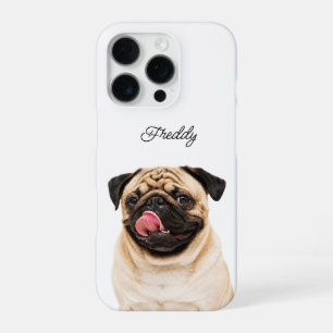 Custom Pet Portrait Upload Photo + Text Colour iPhone 16 Pro Case