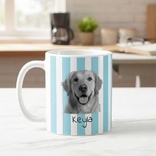 Custom Pet Striped Mug Using Pet Photo