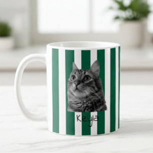Custom Pet Striped Mug Using Pet Photo