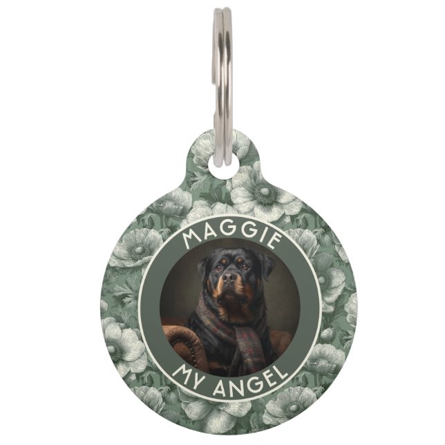 Custom Pet Themed Gift Anemones Floral Tag (Front)
