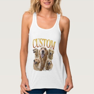 Custom Pet Vintage Bootleg T-Shirt – Personalised Singlet