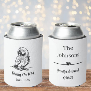 Custom Pet Wedding Can Cooler