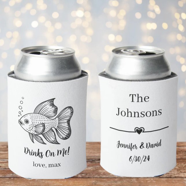 Custom Pet Wedding Can Cooler (Creator Uploaded)
