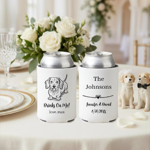 Custom Pet Wedding Can Cooler