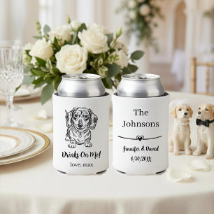 Custom Pet Wedding Can Cooler