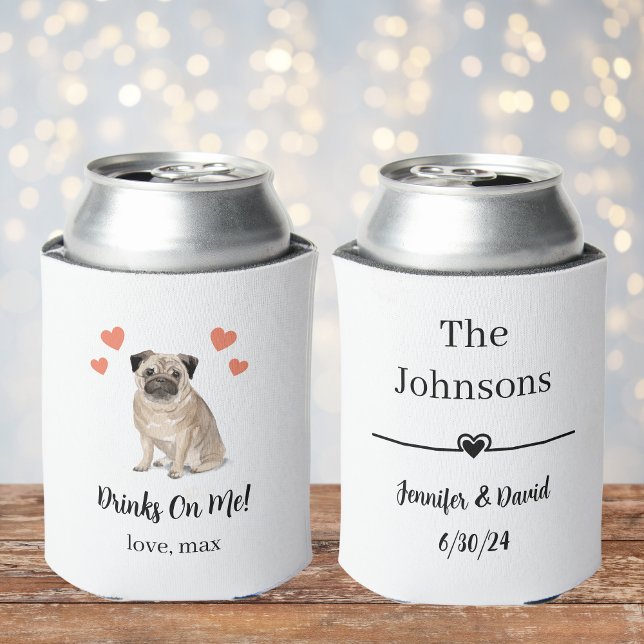 Custom Pet Wedding Can Cooler (Creator Uploaded)