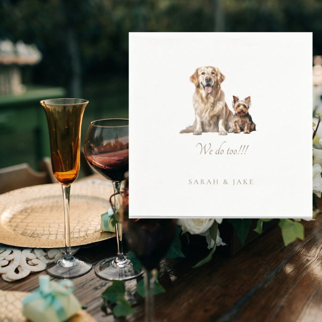 Custom Pet Wedding Napkins III (Creator Uploaded)
