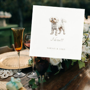 Custom Pet Wedding Napkins III