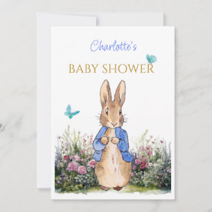 Custom Peter the rabbit Baby Shower  Invitation