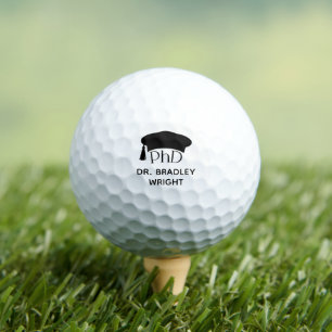 Custom PhD Doctoral Hat Doctoral Degree Graduation Golf Balls