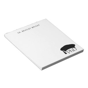 Custom PhD Doctoral Hat Doctoral Degree Graduation Notepad