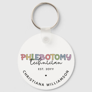 Custom Phlebotomy Technician PBT Phlebotomy Tech Key Ring