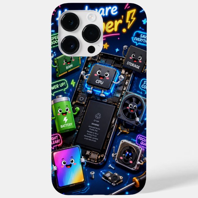 Custom Phone Case Animated Technology (Back)