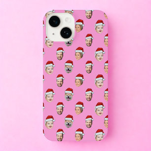 Custom Phone Case Face Santa 4 Photos Christmas