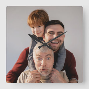 Custom Photo 10.75" Acrylic Square Wall Clock