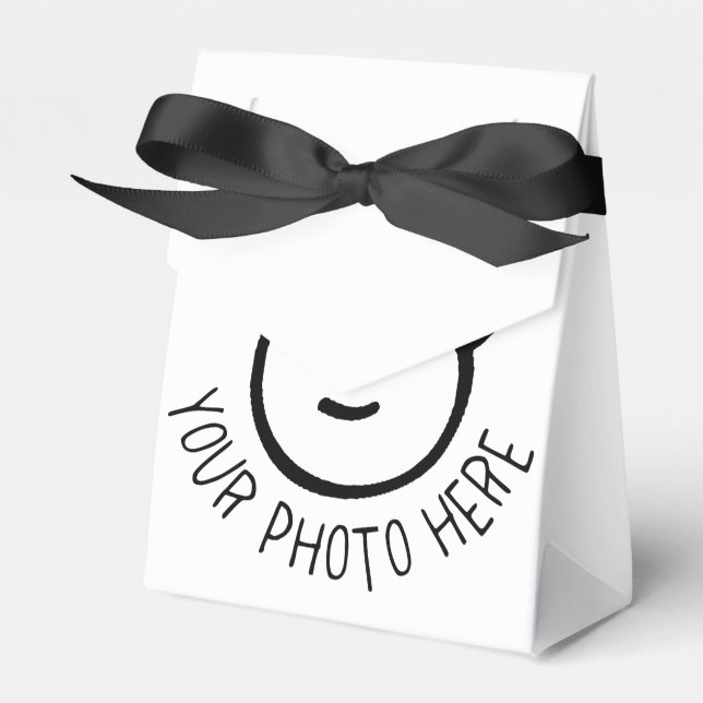 Custom Photo 10 x TENT FAVOR BOX Blank Template (Front Side)