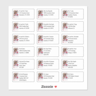 Custom Photo 18 Recipient Names Addresses