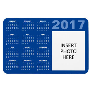 Custom Photo 2017 Calendar Magnet
