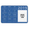 Custom Photo 2019 Calendar Magnet - Blue